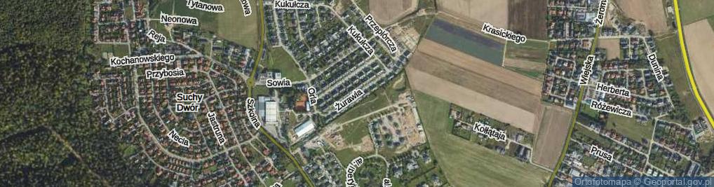 Zdjęcie satelitarne Żurawia ul.